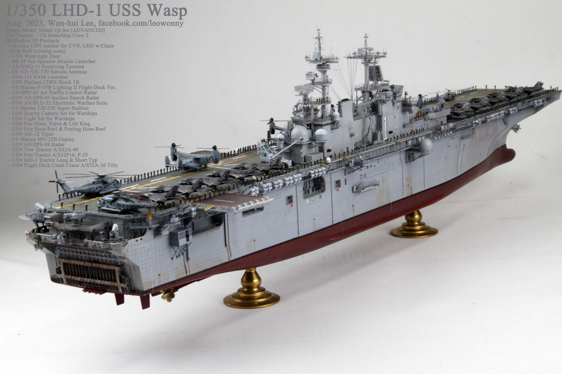Amazon.com: FMOCHANGMDP 1/350 Scale USS Wasp LHD-1 Class