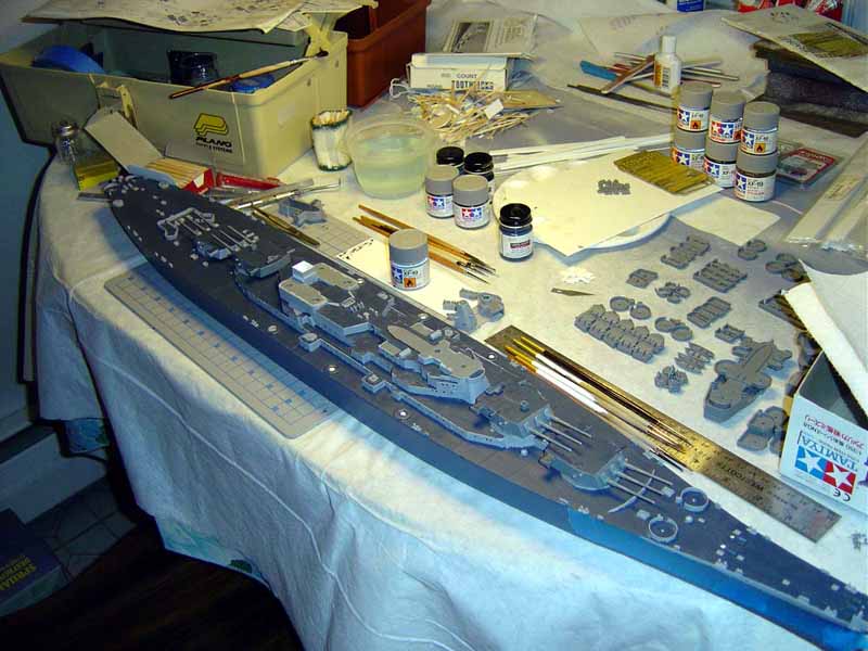 1/350 Blue Ridge Models USS Montana BB-67 Battleship Plastic Model Kit 
