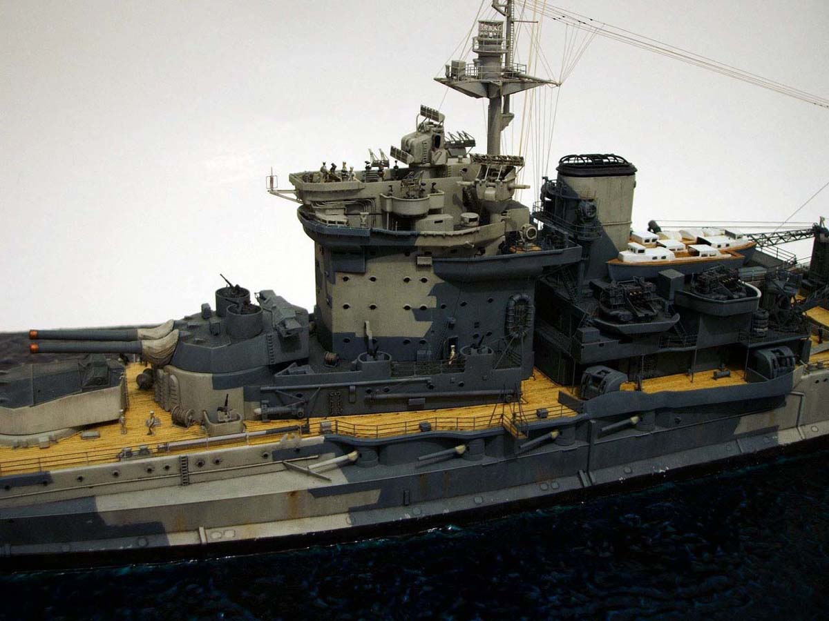 WhiteEnsignModels 1/350 WARSPITE 1943② HMS Warspite 1943(1/350 Academy ) - iModeler