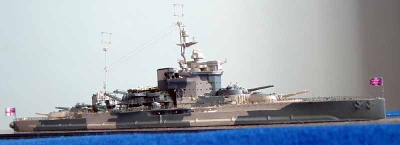 WhiteEnsignModels 1/350 WARSPITE 1943② HMS Warspite 1943(1/350 Academy ) - iModeler