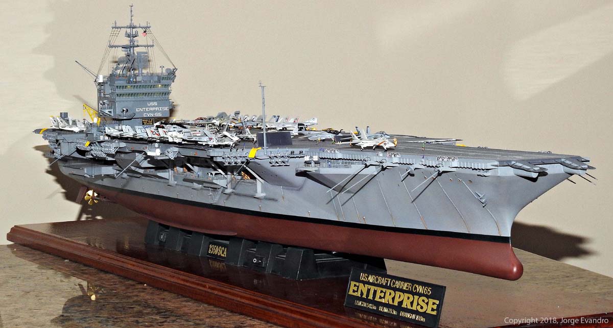 1/350 CVN-65 CV-65 Enterprise aircraft carrier Model Water Decal 5843 10x14cm