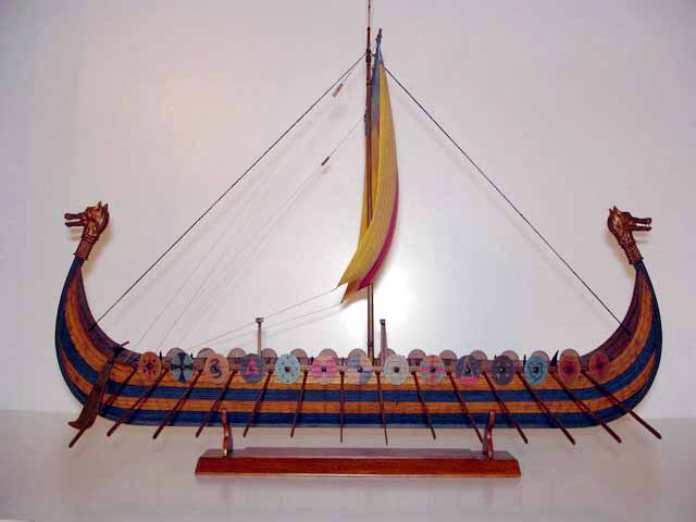 viking longship diagram